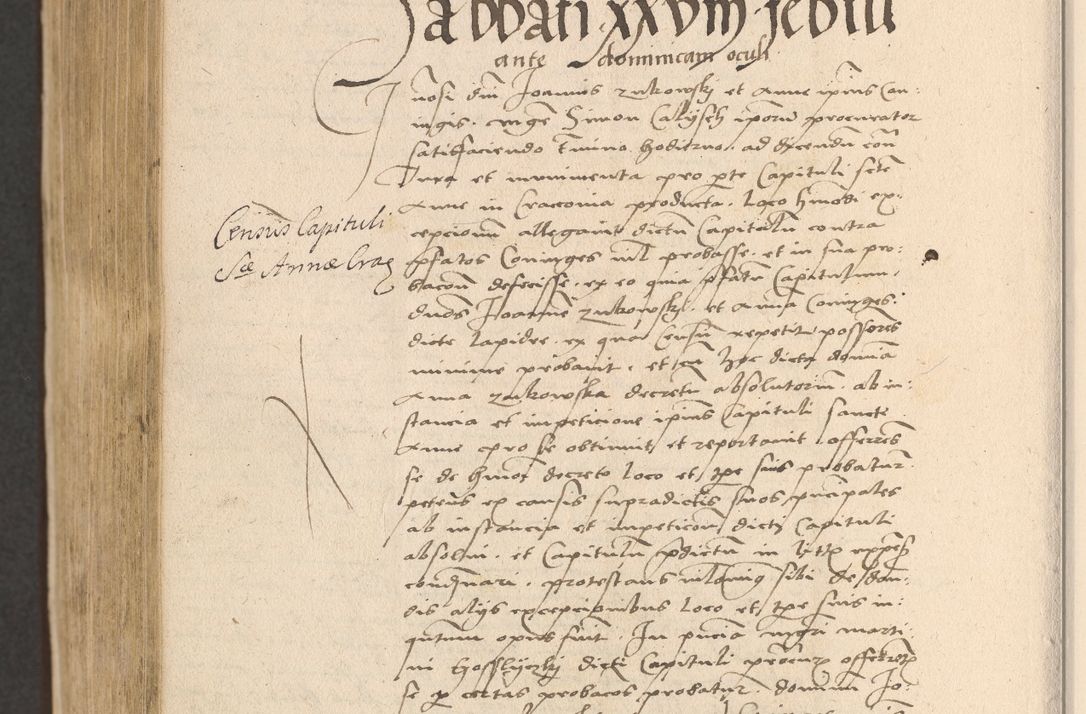 Zdjęcie nr 966 dla obiektu archiwalnego: Acta actorum coram reverendo patre domino Nicolao Bedlenski scholastico vicarioque in spiritualibus gernerali Cracoviensi ad annum Domini millesimum quingentesimum tricesimum septimum, cuius indicio est decima, pontificatus sanctissimi in Christo patris et domini nostri domini Pauli divina providencia papr tercii, anno tercio, feliciter continuantur