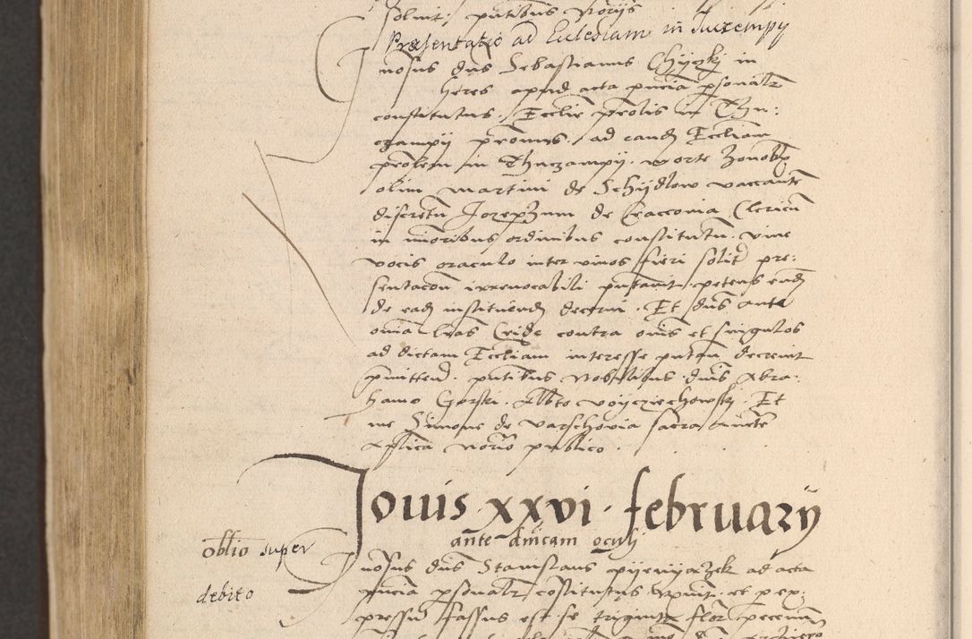 Zdjęcie nr 960 dla obiektu archiwalnego: Acta actorum coram reverendo patre domino Nicolao Bedlenski scholastico vicarioque in spiritualibus gernerali Cracoviensi ad annum Domini millesimum quingentesimum tricesimum septimum, cuius indicio est decima, pontificatus sanctissimi in Christo patris et domini nostri domini Pauli divina providencia papr tercii, anno tercio, feliciter continuantur