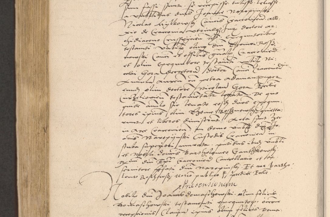 Zdjęcie nr 956 dla obiektu archiwalnego: Acta actorum coram reverendo patre domino Nicolao Bedlenski scholastico vicarioque in spiritualibus gernerali Cracoviensi ad annum Domini millesimum quingentesimum tricesimum septimum, cuius indicio est decima, pontificatus sanctissimi in Christo patris et domini nostri domini Pauli divina providencia papr tercii, anno tercio, feliciter continuantur