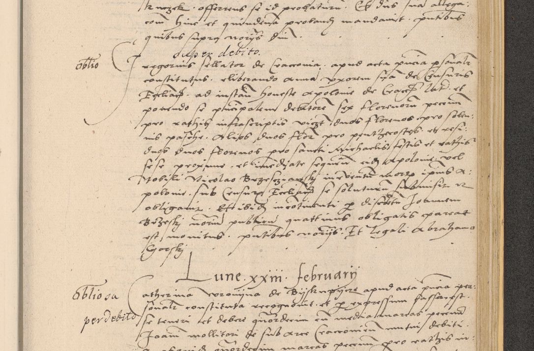 Zdjęcie nr 951 dla obiektu archiwalnego: Acta actorum coram reverendo patre domino Nicolao Bedlenski scholastico vicarioque in spiritualibus gernerali Cracoviensi ad annum Domini millesimum quingentesimum tricesimum septimum, cuius indicio est decima, pontificatus sanctissimi in Christo patris et domini nostri domini Pauli divina providencia papr tercii, anno tercio, feliciter continuantur