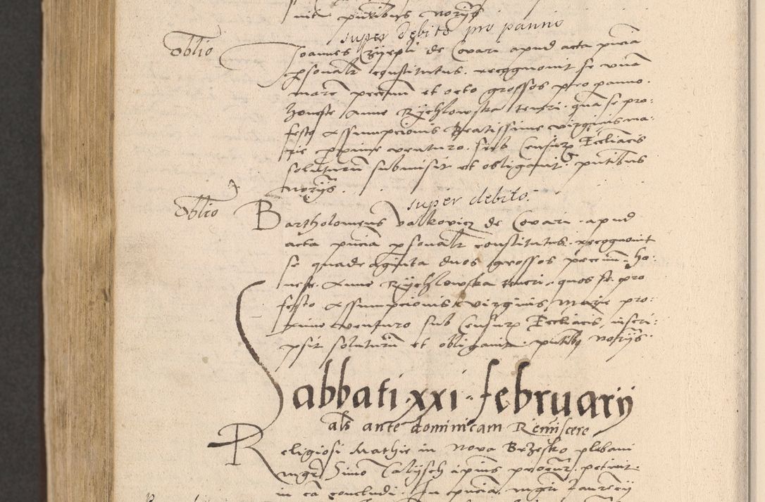 Zdjęcie nr 948 dla obiektu archiwalnego: Acta actorum coram reverendo patre domino Nicolao Bedlenski scholastico vicarioque in spiritualibus gernerali Cracoviensi ad annum Domini millesimum quingentesimum tricesimum septimum, cuius indicio est decima, pontificatus sanctissimi in Christo patris et domini nostri domini Pauli divina providencia papr tercii, anno tercio, feliciter continuantur