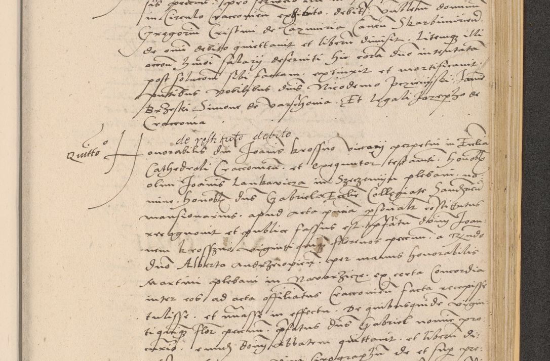 Zdjęcie nr 943 dla obiektu archiwalnego: Acta actorum coram reverendo patre domino Nicolao Bedlenski scholastico vicarioque in spiritualibus gernerali Cracoviensi ad annum Domini millesimum quingentesimum tricesimum septimum, cuius indicio est decima, pontificatus sanctissimi in Christo patris et domini nostri domini Pauli divina providencia papr tercii, anno tercio, feliciter continuantur