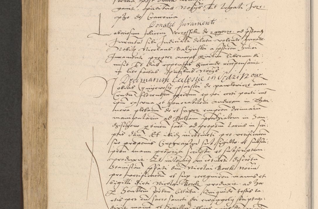 Zdjęcie nr 942 dla obiektu archiwalnego: Acta actorum coram reverendo patre domino Nicolao Bedlenski scholastico vicarioque in spiritualibus gernerali Cracoviensi ad annum Domini millesimum quingentesimum tricesimum septimum, cuius indicio est decima, pontificatus sanctissimi in Christo patris et domini nostri domini Pauli divina providencia papr tercii, anno tercio, feliciter continuantur
