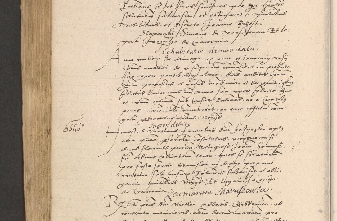 Zdjęcie nr 938 dla obiektu archiwalnego: Acta actorum coram reverendo patre domino Nicolao Bedlenski scholastico vicarioque in spiritualibus gernerali Cracoviensi ad annum Domini millesimum quingentesimum tricesimum septimum, cuius indicio est decima, pontificatus sanctissimi in Christo patris et domini nostri domini Pauli divina providencia papr tercii, anno tercio, feliciter continuantur