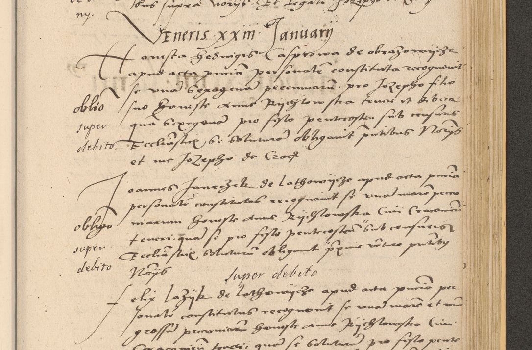 Zdjęcie nr 895 dla obiektu archiwalnego: Acta actorum coram reverendo patre domino Nicolao Bedlenski scholastico vicarioque in spiritualibus gernerali Cracoviensi ad annum Domini millesimum quingentesimum tricesimum septimum, cuius indicio est decima, pontificatus sanctissimi in Christo patris et domini nostri domini Pauli divina providencia papr tercii, anno tercio, feliciter continuantur