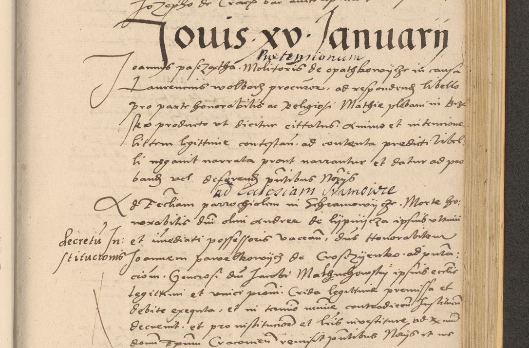 Zdjęcie nr 885 dla obiektu archiwalnego: Acta actorum coram reverendo patre domino Nicolao Bedlenski scholastico vicarioque in spiritualibus gernerali Cracoviensi ad annum Domini millesimum quingentesimum tricesimum septimum, cuius indicio est decima, pontificatus sanctissimi in Christo patris et domini nostri domini Pauli divina providencia papr tercii, anno tercio, feliciter continuantur