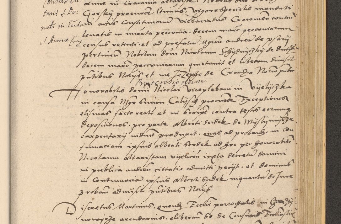 Zdjęcie nr 877 dla obiektu archiwalnego: Acta actorum coram reverendo patre domino Nicolao Bedlenski scholastico vicarioque in spiritualibus gernerali Cracoviensi ad annum Domini millesimum quingentesimum tricesimum septimum, cuius indicio est decima, pontificatus sanctissimi in Christo patris et domini nostri domini Pauli divina providencia papr tercii, anno tercio, feliciter continuantur