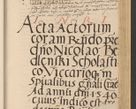 Zdjęcie nr 871 dla obiektu archiwalnego: Acta actorum coram reverendo patre domino Nicolao Bedlenski scholastico vicarioque in spiritualibus gernerali Cracoviensi ad annum Domini millesimum quingentesimum tricesimum septimum, cuius indicio est decima, pontificatus sanctissimi in Christo patris et domini nostri domini Pauli divina providencia papr tercii, anno tercio, feliciter continuantur