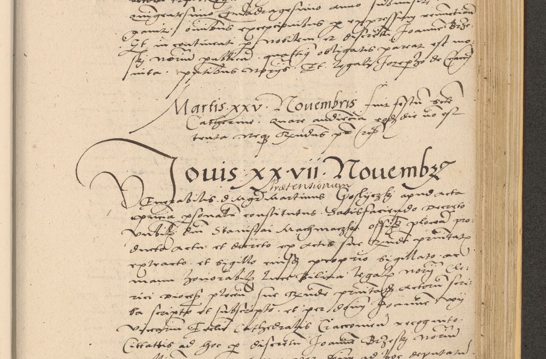 Zdjęcie nr 849 dla obiektu archiwalnego: Acta actorum coram reverendo patre domino Nicolao Bedlenski scholastico vicarioque in spiritualibus gernerali Cracoviensi ad annum Domini millesimum quingentesimum tricesimum septimum, cuius indicio est decima, pontificatus sanctissimi in Christo patris et domini nostri domini Pauli divina providencia papr tercii, anno tercio, feliciter continuantur