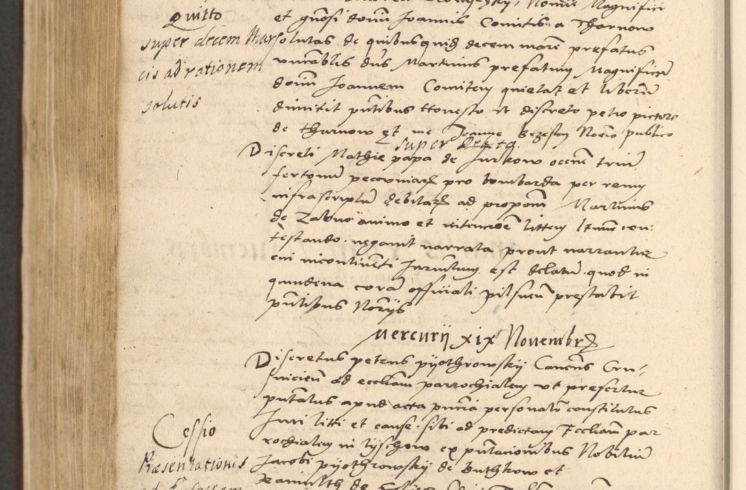 Zdjęcie nr 844 dla obiektu archiwalnego: Acta actorum coram reverendo patre domino Nicolao Bedlenski scholastico vicarioque in spiritualibus gernerali Cracoviensi ad annum Domini millesimum quingentesimum tricesimum septimum, cuius indicio est decima, pontificatus sanctissimi in Christo patris et domini nostri domini Pauli divina providencia papr tercii, anno tercio, feliciter continuantur