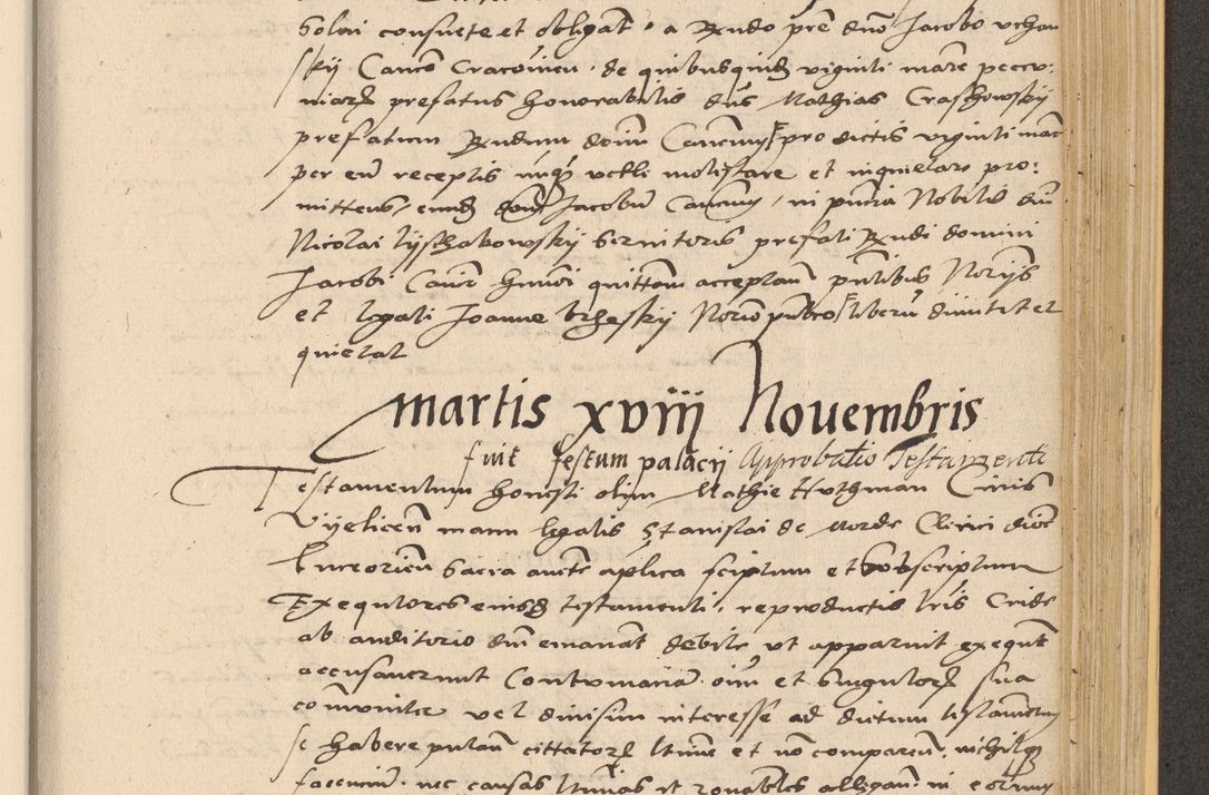 Zdjęcie nr 843 dla obiektu archiwalnego: Acta actorum coram reverendo patre domino Nicolao Bedlenski scholastico vicarioque in spiritualibus gernerali Cracoviensi ad annum Domini millesimum quingentesimum tricesimum septimum, cuius indicio est decima, pontificatus sanctissimi in Christo patris et domini nostri domini Pauli divina providencia papr tercii, anno tercio, feliciter continuantur