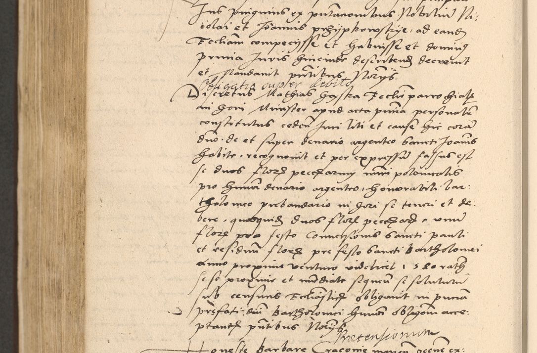 Zdjęcie nr 840 dla obiektu archiwalnego: Acta actorum coram reverendo patre domino Nicolao Bedlenski scholastico vicarioque in spiritualibus gernerali Cracoviensi ad annum Domini millesimum quingentesimum tricesimum septimum, cuius indicio est decima, pontificatus sanctissimi in Christo patris et domini nostri domini Pauli divina providencia papr tercii, anno tercio, feliciter continuantur