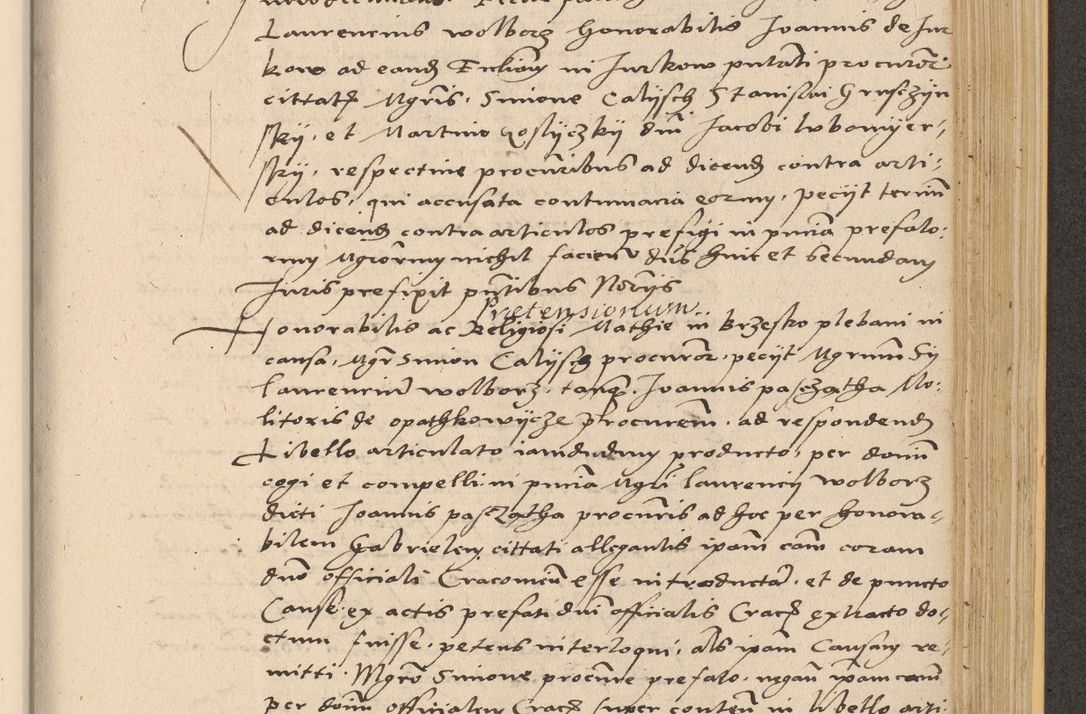 Zdjęcie nr 839 dla obiektu archiwalnego: Acta actorum coram reverendo patre domino Nicolao Bedlenski scholastico vicarioque in spiritualibus gernerali Cracoviensi ad annum Domini millesimum quingentesimum tricesimum septimum, cuius indicio est decima, pontificatus sanctissimi in Christo patris et domini nostri domini Pauli divina providencia papr tercii, anno tercio, feliciter continuantur