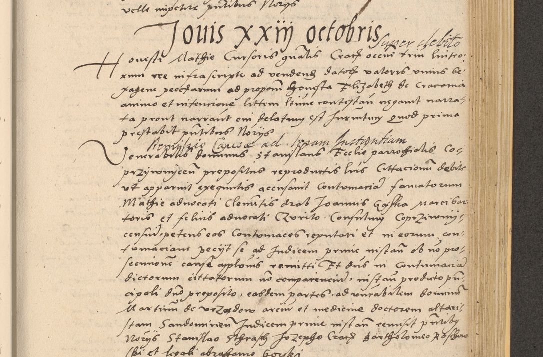 Zdjęcie nr 819 dla obiektu archiwalnego: Acta actorum coram reverendo patre domino Nicolao Bedlenski scholastico vicarioque in spiritualibus gernerali Cracoviensi ad annum Domini millesimum quingentesimum tricesimum septimum, cuius indicio est decima, pontificatus sanctissimi in Christo patris et domini nostri domini Pauli divina providencia papr tercii, anno tercio, feliciter continuantur