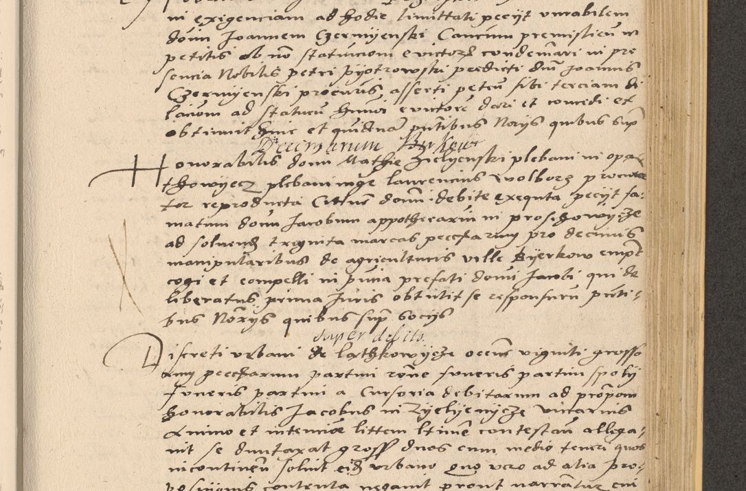Zdjęcie nr 815 dla obiektu archiwalnego: Acta actorum coram reverendo patre domino Nicolao Bedlenski scholastico vicarioque in spiritualibus gernerali Cracoviensi ad annum Domini millesimum quingentesimum tricesimum septimum, cuius indicio est decima, pontificatus sanctissimi in Christo patris et domini nostri domini Pauli divina providencia papr tercii, anno tercio, feliciter continuantur