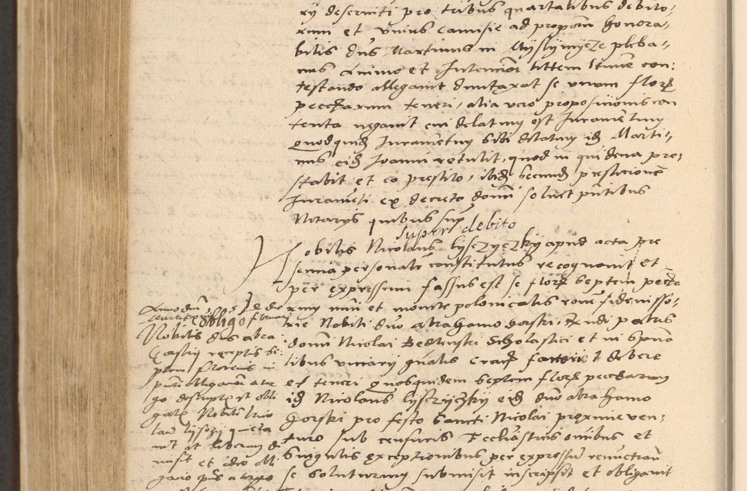 Zdjęcie nr 814 dla obiektu archiwalnego: Acta actorum coram reverendo patre domino Nicolao Bedlenski scholastico vicarioque in spiritualibus gernerali Cracoviensi ad annum Domini millesimum quingentesimum tricesimum septimum, cuius indicio est decima, pontificatus sanctissimi in Christo patris et domini nostri domini Pauli divina providencia papr tercii, anno tercio, feliciter continuantur