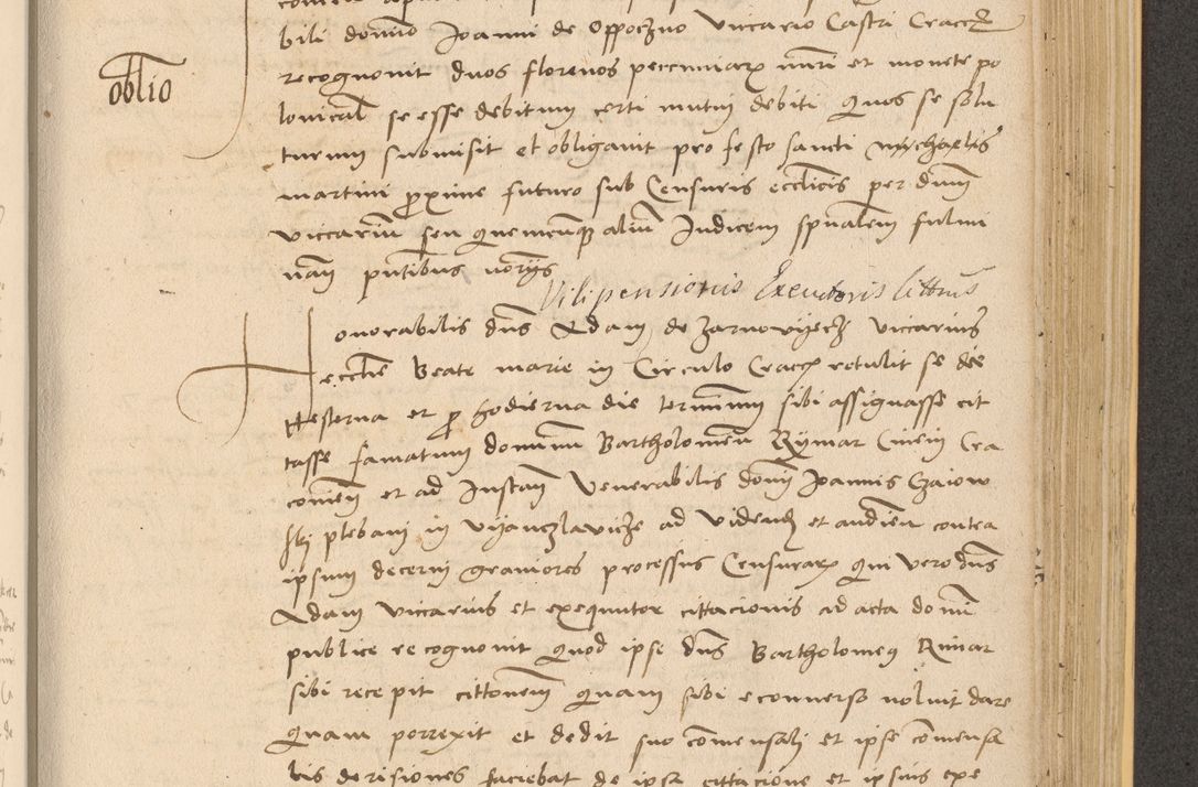 Zdjęcie nr 803 dla obiektu archiwalnego: Acta actorum coram reverendo patre domino Nicolao Bedlenski scholastico vicarioque in spiritualibus gernerali Cracoviensi ad annum Domini millesimum quingentesimum tricesimum septimum, cuius indicio est decima, pontificatus sanctissimi in Christo patris et domini nostri domini Pauli divina providencia papr tercii, anno tercio, feliciter continuantur