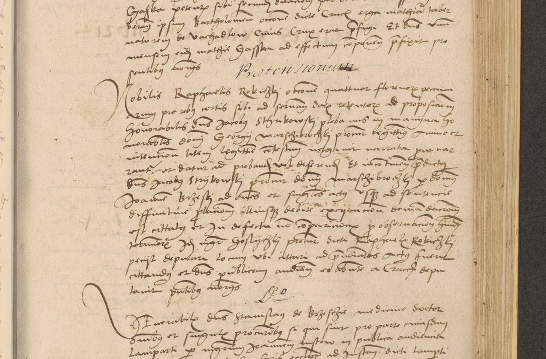 Zdjęcie nr 799 dla obiektu archiwalnego: Acta actorum coram reverendo patre domino Nicolao Bedlenski scholastico vicarioque in spiritualibus gernerali Cracoviensi ad annum Domini millesimum quingentesimum tricesimum septimum, cuius indicio est decima, pontificatus sanctissimi in Christo patris et domini nostri domini Pauli divina providencia papr tercii, anno tercio, feliciter continuantur