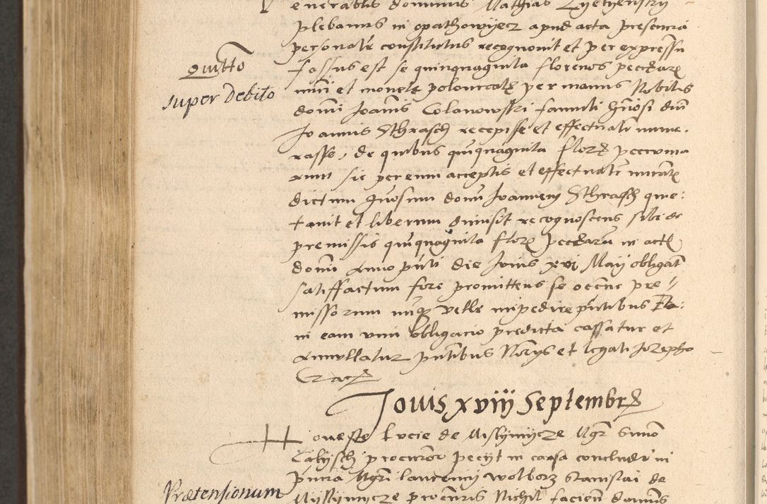 Zdjęcie nr 792 dla obiektu archiwalnego: Acta actorum coram reverendo patre domino Nicolao Bedlenski scholastico vicarioque in spiritualibus gernerali Cracoviensi ad annum Domini millesimum quingentesimum tricesimum septimum, cuius indicio est decima, pontificatus sanctissimi in Christo patris et domini nostri domini Pauli divina providencia papr tercii, anno tercio, feliciter continuantur
