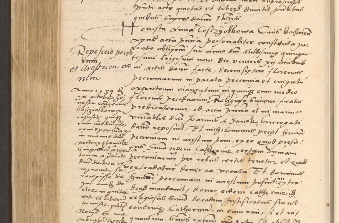 Zdjęcie nr 790 dla obiektu archiwalnego: Acta actorum coram reverendo patre domino Nicolao Bedlenski scholastico vicarioque in spiritualibus gernerali Cracoviensi ad annum Domini millesimum quingentesimum tricesimum septimum, cuius indicio est decima, pontificatus sanctissimi in Christo patris et domini nostri domini Pauli divina providencia papr tercii, anno tercio, feliciter continuantur