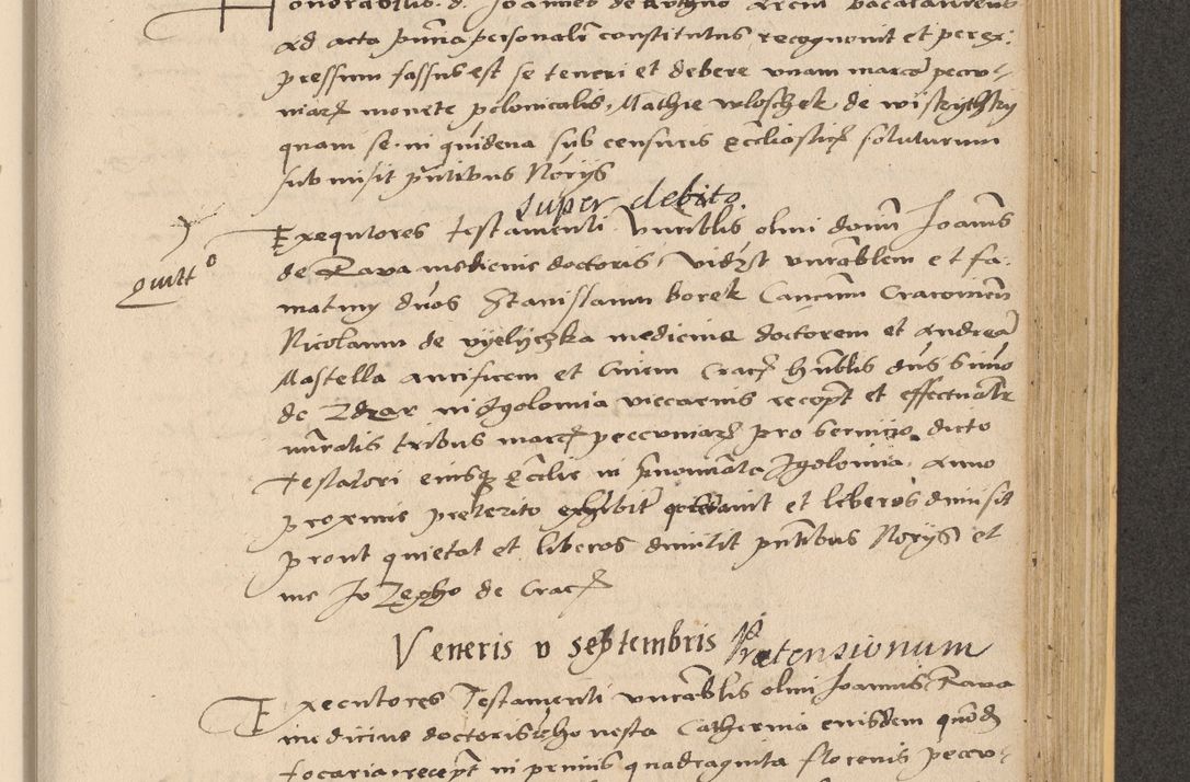 Zdjęcie nr 783 dla obiektu archiwalnego: Acta actorum coram reverendo patre domino Nicolao Bedlenski scholastico vicarioque in spiritualibus gernerali Cracoviensi ad annum Domini millesimum quingentesimum tricesimum septimum, cuius indicio est decima, pontificatus sanctissimi in Christo patris et domini nostri domini Pauli divina providencia papr tercii, anno tercio, feliciter continuantur