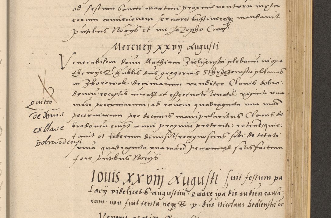 Zdjęcie nr 777 dla obiektu archiwalnego: Acta actorum coram reverendo patre domino Nicolao Bedlenski scholastico vicarioque in spiritualibus gernerali Cracoviensi ad annum Domini millesimum quingentesimum tricesimum septimum, cuius indicio est decima, pontificatus sanctissimi in Christo patris et domini nostri domini Pauli divina providencia papr tercii, anno tercio, feliciter continuantur
