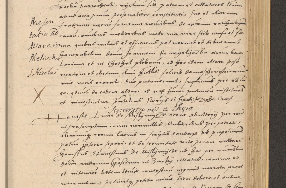 Zdjęcie nr 773 dla obiektu archiwalnego: Acta actorum coram reverendo patre domino Nicolao Bedlenski scholastico vicarioque in spiritualibus gernerali Cracoviensi ad annum Domini millesimum quingentesimum tricesimum septimum, cuius indicio est decima, pontificatus sanctissimi in Christo patris et domini nostri domini Pauli divina providencia papr tercii, anno tercio, feliciter continuantur
