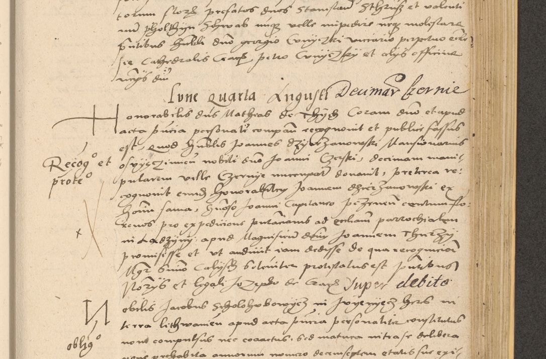 Zdjęcie nr 765 dla obiektu archiwalnego: Acta actorum coram reverendo patre domino Nicolao Bedlenski scholastico vicarioque in spiritualibus gernerali Cracoviensi ad annum Domini millesimum quingentesimum tricesimum septimum, cuius indicio est decima, pontificatus sanctissimi in Christo patris et domini nostri domini Pauli divina providencia papr tercii, anno tercio, feliciter continuantur