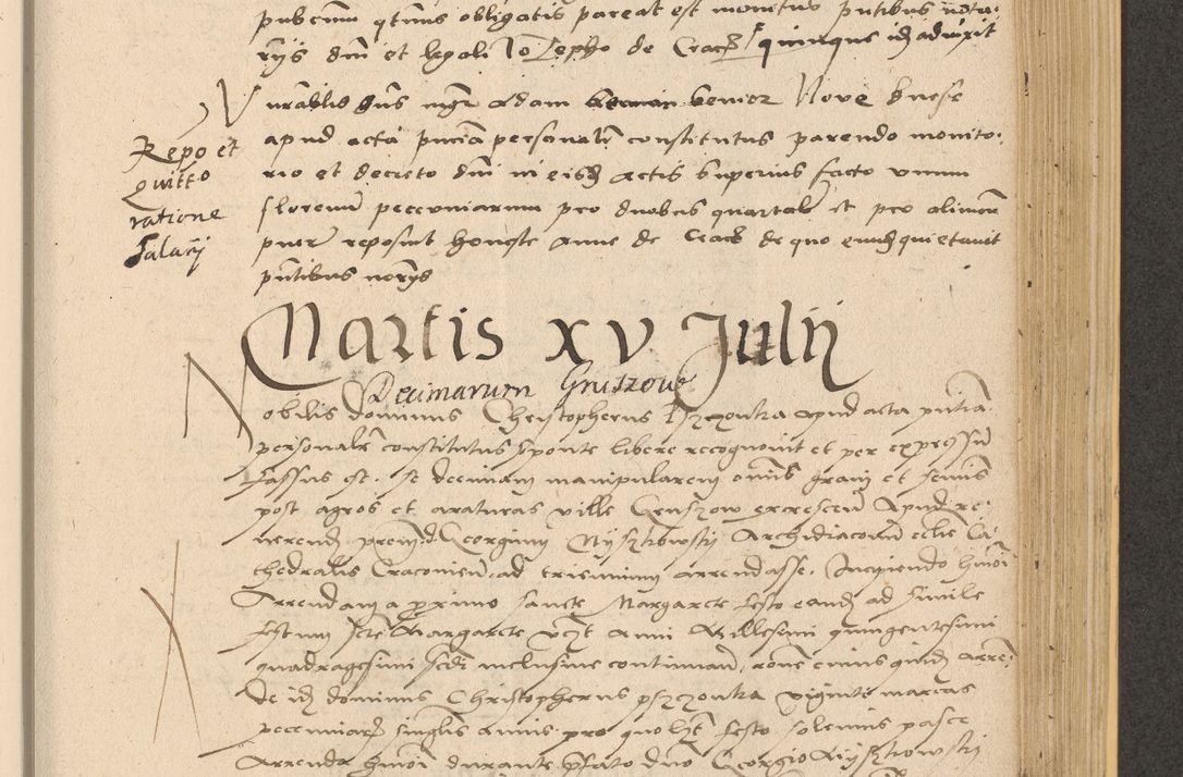 Zdjęcie nr 755 dla obiektu archiwalnego: Acta actorum coram reverendo patre domino Nicolao Bedlenski scholastico vicarioque in spiritualibus gernerali Cracoviensi ad annum Domini millesimum quingentesimum tricesimum septimum, cuius indicio est decima, pontificatus sanctissimi in Christo patris et domini nostri domini Pauli divina providencia papr tercii, anno tercio, feliciter continuantur
