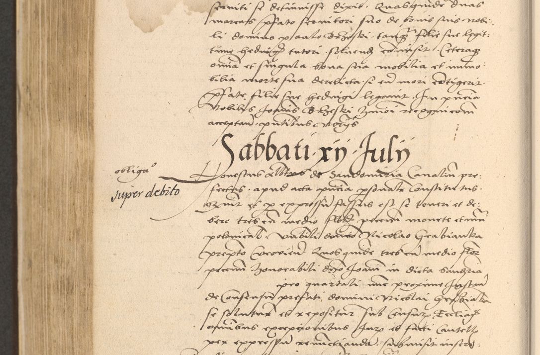 Zdjęcie nr 752 dla obiektu archiwalnego: Acta actorum coram reverendo patre domino Nicolao Bedlenski scholastico vicarioque in spiritualibus gernerali Cracoviensi ad annum Domini millesimum quingentesimum tricesimum septimum, cuius indicio est decima, pontificatus sanctissimi in Christo patris et domini nostri domini Pauli divina providencia papr tercii, anno tercio, feliciter continuantur