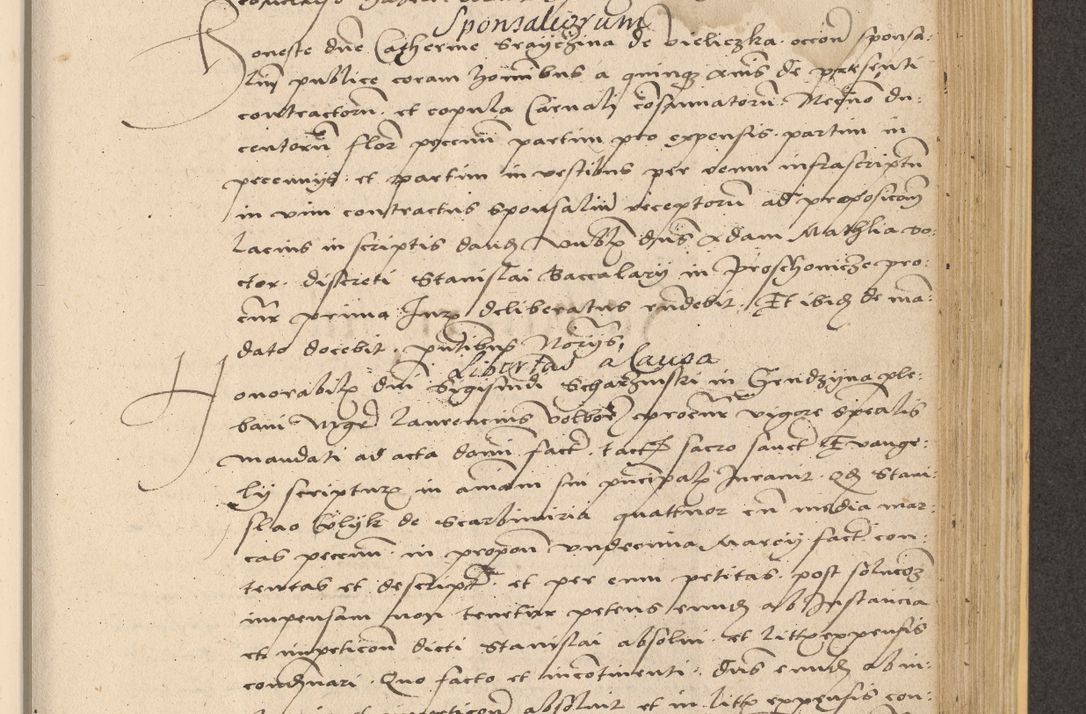 Zdjęcie nr 751 dla obiektu archiwalnego: Acta actorum coram reverendo patre domino Nicolao Bedlenski scholastico vicarioque in spiritualibus gernerali Cracoviensi ad annum Domini millesimum quingentesimum tricesimum septimum, cuius indicio est decima, pontificatus sanctissimi in Christo patris et domini nostri domini Pauli divina providencia papr tercii, anno tercio, feliciter continuantur