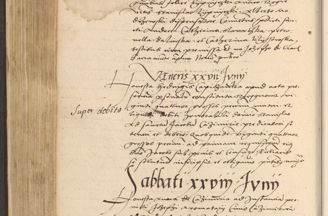 Zdjęcie nr 734 dla obiektu archiwalnego: Acta actorum coram reverendo patre domino Nicolao Bedlenski scholastico vicarioque in spiritualibus gernerali Cracoviensi ad annum Domini millesimum quingentesimum tricesimum septimum, cuius indicio est decima, pontificatus sanctissimi in Christo patris et domini nostri domini Pauli divina providencia papr tercii, anno tercio, feliciter continuantur