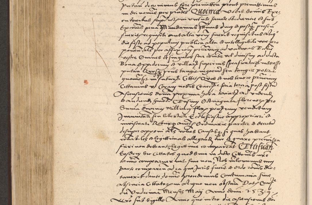 Zdjęcie nr 698 dla obiektu archiwalnego: Acta actorum coram reverendo patre domino Nicolao Bedlenski scholastico vicarioque in spiritualibus gernerali Cracoviensi ad annum Domini millesimum quingentesimum tricesimum septimum, cuius indicio est decima, pontificatus sanctissimi in Christo patris et domini nostri domini Pauli divina providencia papr tercii, anno tercio, feliciter continuantur