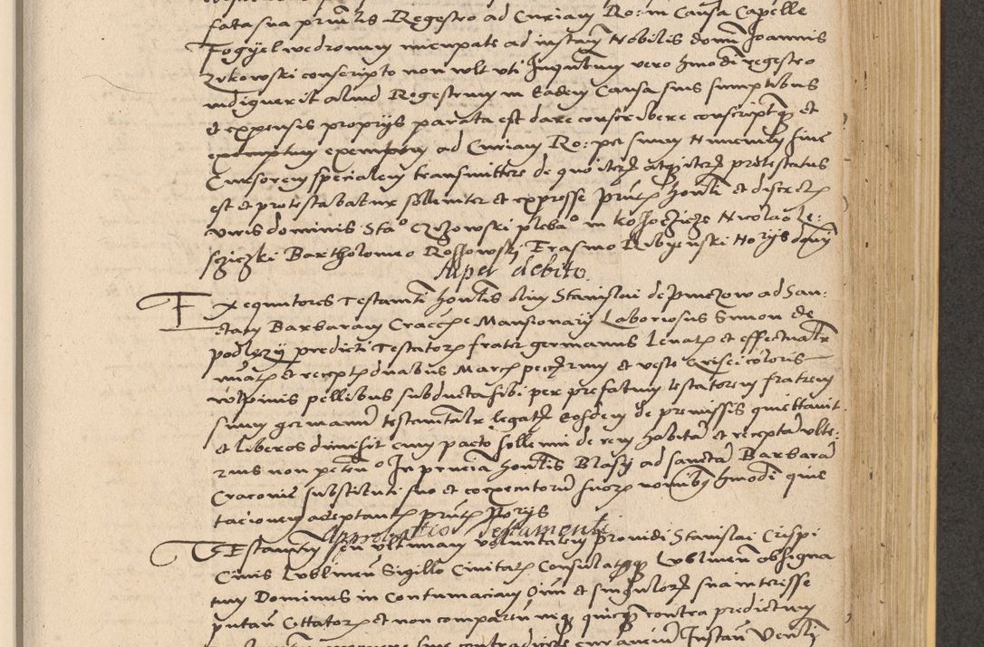 Zdjęcie nr 691 dla obiektu archiwalnego: Acta actorum coram reverendo patre domino Nicolao Bedlenski scholastico vicarioque in spiritualibus gernerali Cracoviensi ad annum Domini millesimum quingentesimum tricesimum septimum, cuius indicio est decima, pontificatus sanctissimi in Christo patris et domini nostri domini Pauli divina providencia papr tercii, anno tercio, feliciter continuantur