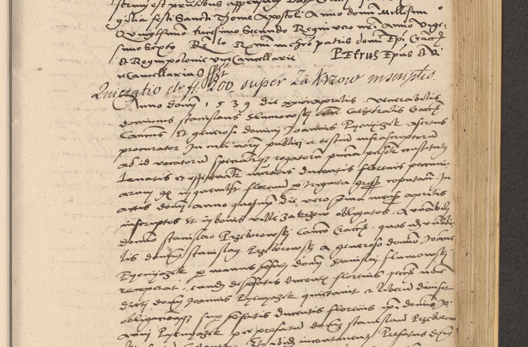 Zdjęcie nr 665 dla obiektu archiwalnego: Acta actorum coram reverendo patre domino Nicolao Bedlenski scholastico vicarioque in spiritualibus gernerali Cracoviensi ad annum Domini millesimum quingentesimum tricesimum septimum, cuius indicio est decima, pontificatus sanctissimi in Christo patris et domini nostri domini Pauli divina providencia papr tercii, anno tercio, feliciter continuantur