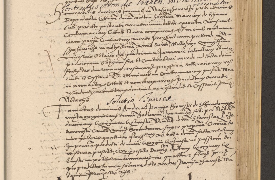 Zdjęcie nr 657 dla obiektu archiwalnego: Acta actorum coram reverendo patre domino Nicolao Bedlenski scholastico vicarioque in spiritualibus gernerali Cracoviensi ad annum Domini millesimum quingentesimum tricesimum septimum, cuius indicio est decima, pontificatus sanctissimi in Christo patris et domini nostri domini Pauli divina providencia papr tercii, anno tercio, feliciter continuantur