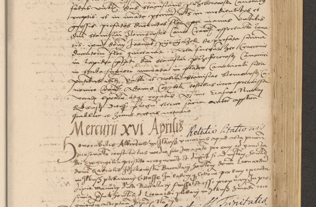 Zdjęcie nr 645 dla obiektu archiwalnego: Acta actorum coram reverendo patre domino Nicolao Bedlenski scholastico vicarioque in spiritualibus gernerali Cracoviensi ad annum Domini millesimum quingentesimum tricesimum septimum, cuius indicio est decima, pontificatus sanctissimi in Christo patris et domini nostri domini Pauli divina providencia papr tercii, anno tercio, feliciter continuantur