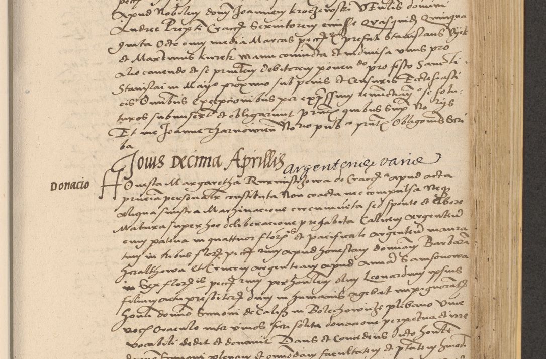 Zdjęcie nr 639 dla obiektu archiwalnego: Acta actorum coram reverendo patre domino Nicolao Bedlenski scholastico vicarioque in spiritualibus gernerali Cracoviensi ad annum Domini millesimum quingentesimum tricesimum septimum, cuius indicio est decima, pontificatus sanctissimi in Christo patris et domini nostri domini Pauli divina providencia papr tercii, anno tercio, feliciter continuantur