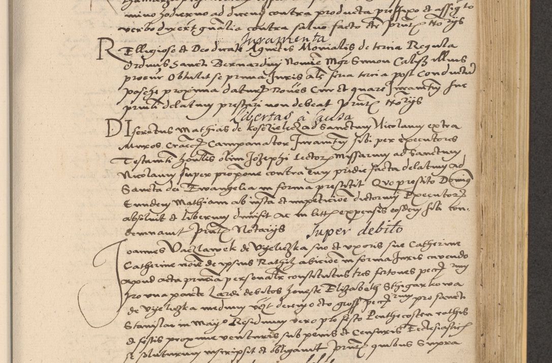 Zdjęcie nr 635 dla obiektu archiwalnego: Acta actorum coram reverendo patre domino Nicolao Bedlenski scholastico vicarioque in spiritualibus gernerali Cracoviensi ad annum Domini millesimum quingentesimum tricesimum septimum, cuius indicio est decima, pontificatus sanctissimi in Christo patris et domini nostri domini Pauli divina providencia papr tercii, anno tercio, feliciter continuantur