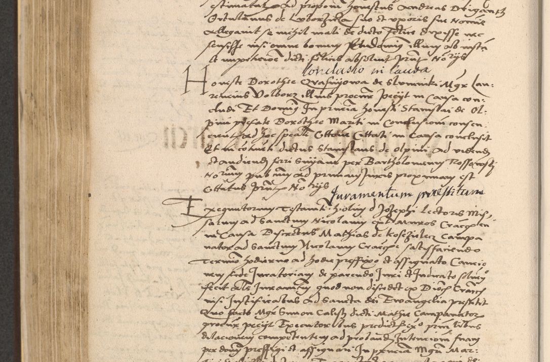 Zdjęcie nr 620 dla obiektu archiwalnego: Acta actorum coram reverendo patre domino Nicolao Bedlenski scholastico vicarioque in spiritualibus gernerali Cracoviensi ad annum Domini millesimum quingentesimum tricesimum septimum, cuius indicio est decima, pontificatus sanctissimi in Christo patris et domini nostri domini Pauli divina providencia papr tercii, anno tercio, feliciter continuantur
