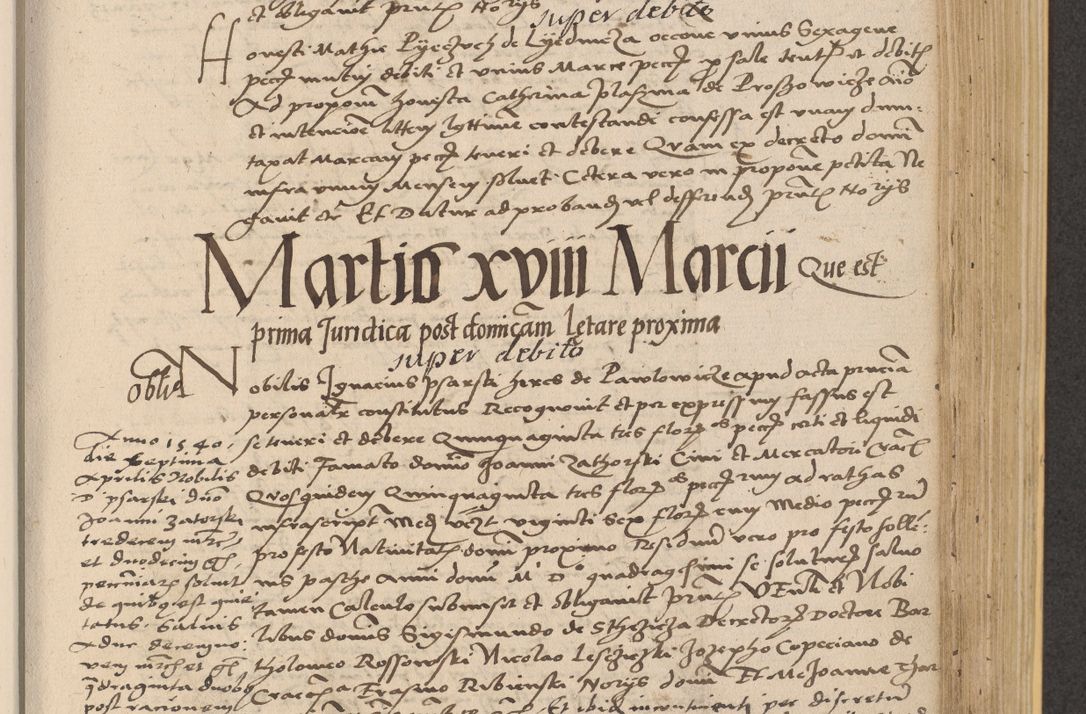 Zdjęcie nr 619 dla obiektu archiwalnego: Acta actorum coram reverendo patre domino Nicolao Bedlenski scholastico vicarioque in spiritualibus gernerali Cracoviensi ad annum Domini millesimum quingentesimum tricesimum septimum, cuius indicio est decima, pontificatus sanctissimi in Christo patris et domini nostri domini Pauli divina providencia papr tercii, anno tercio, feliciter continuantur