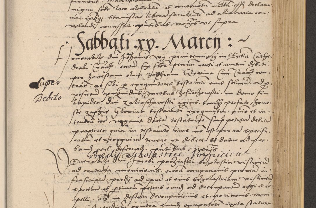 Zdjęcie nr 615 dla obiektu archiwalnego: Acta actorum coram reverendo patre domino Nicolao Bedlenski scholastico vicarioque in spiritualibus gernerali Cracoviensi ad annum Domini millesimum quingentesimum tricesimum septimum, cuius indicio est decima, pontificatus sanctissimi in Christo patris et domini nostri domini Pauli divina providencia papr tercii, anno tercio, feliciter continuantur