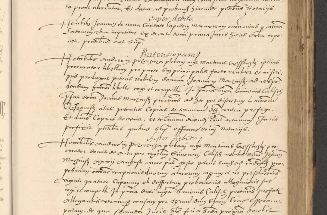 Zdjęcie nr 11 dla obiektu archiwalnego: Acta actorum causarum, sentenciarum et obligationum coram reverendo patre domino Paulo Crassowsky Varschoviensi et Omnium Sanctorum preposito, canonico vicarioque in spiritualibus ex commissione reverendissimi in Christo patris et domini domini Petri Dei gratia episcopi Cracoviensis ac officiali generali Cracoviensi ad annum Domini 1540, cuius indictio est 13, pontificatus sanctissimi in Christo patris et domini nostri domini Pauli divina providencia pape tercii anno sexto a die ac mense infrascriptis feliciter continuantur