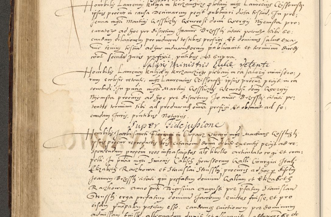 Zdjęcie nr 20 dla obiektu archiwalnego: Acta actorum causarum, sentenciarum et obligationum coram reverendo patre domino Paulo Crassowsky Varschoviensi et Omnium Sanctorum preposito, canonico vicarioque in spiritualibus ex commissione reverendissimi in Christo patris et domini domini Petri Dei gratia episcopi Cracoviensis ac officiali generali Cracoviensi ad annum Domini 1540, cuius indictio est 13, pontificatus sanctissimi in Christo patris et domini nostri domini Pauli divina providencia pape tercii anno sexto a die ac mense infrascriptis feliciter continuantur