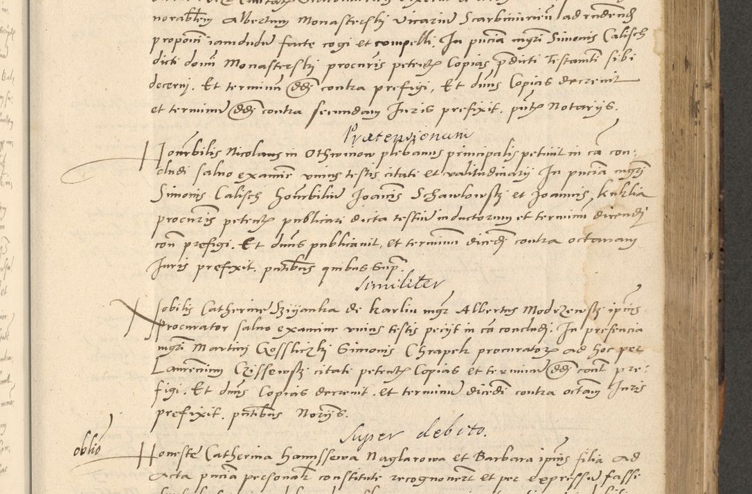 Zdjęcie nr 23 dla obiektu archiwalnego: Acta actorum causarum, sentenciarum et obligationum coram reverendo patre domino Paulo Crassowsky Varschoviensi et Omnium Sanctorum preposito, canonico vicarioque in spiritualibus ex commissione reverendissimi in Christo patris et domini domini Petri Dei gratia episcopi Cracoviensis ac officiali generali Cracoviensi ad annum Domini 1540, cuius indictio est 13, pontificatus sanctissimi in Christo patris et domini nostri domini Pauli divina providencia pape tercii anno sexto a die ac mense infrascriptis feliciter continuantur