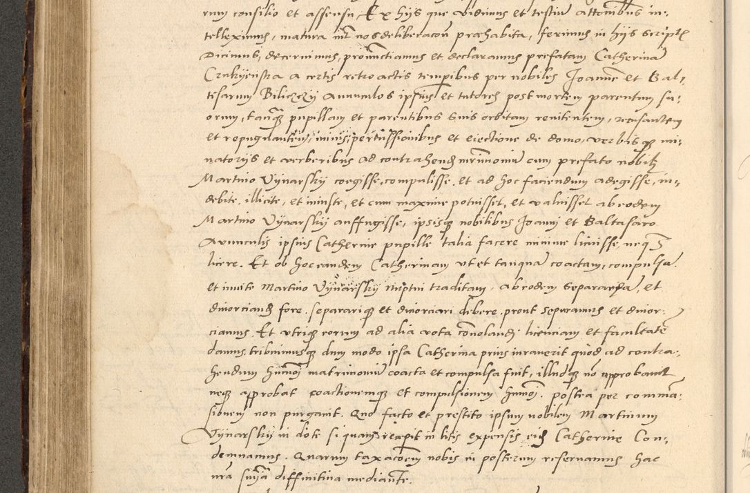 Zdjęcie nr 25 dla obiektu archiwalnego: Acta actorum causarum, sentenciarum et obligationum coram reverendo patre domino Paulo Crassowsky Varschoviensi et Omnium Sanctorum preposito, canonico vicarioque in spiritualibus ex commissione reverendissimi in Christo patris et domini domini Petri Dei gratia episcopi Cracoviensis ac officiali generali Cracoviensi ad annum Domini 1540, cuius indictio est 13, pontificatus sanctissimi in Christo patris et domini nostri domini Pauli divina providencia pape tercii anno sexto a die ac mense infrascriptis feliciter continuantur