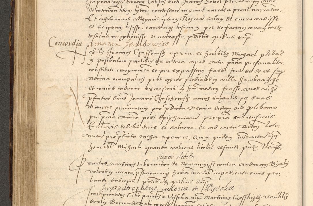 Zdjęcie nr 32 dla obiektu archiwalnego: Acta actorum causarum, sentenciarum et obligationum coram reverendo patre domino Paulo Crassowsky Varschoviensi et Omnium Sanctorum preposito, canonico vicarioque in spiritualibus ex commissione reverendissimi in Christo patris et domini domini Petri Dei gratia episcopi Cracoviensis ac officiali generali Cracoviensi ad annum Domini 1540, cuius indictio est 13, pontificatus sanctissimi in Christo patris et domini nostri domini Pauli divina providencia pape tercii anno sexto a die ac mense infrascriptis feliciter continuantur
