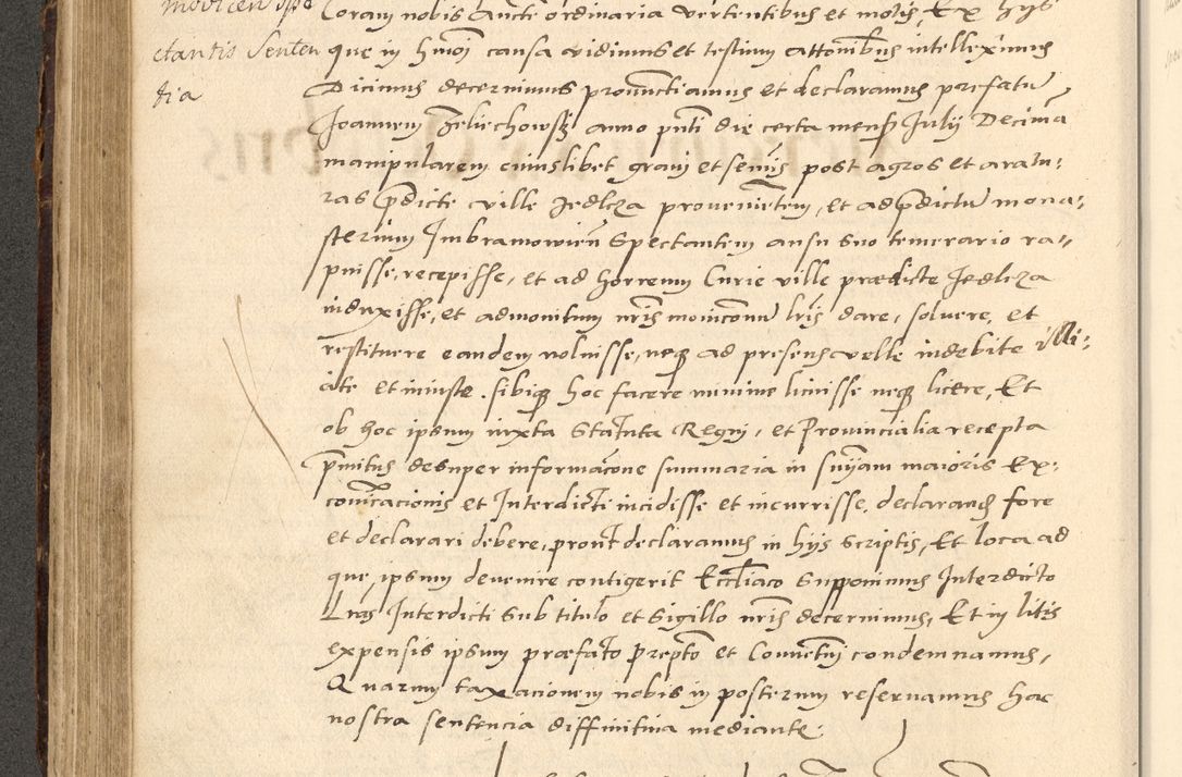 Zdjęcie nr 37 dla obiektu archiwalnego: Acta actorum causarum, sentenciarum et obligationum coram reverendo patre domino Paulo Crassowsky Varschoviensi et Omnium Sanctorum preposito, canonico vicarioque in spiritualibus ex commissione reverendissimi in Christo patris et domini domini Petri Dei gratia episcopi Cracoviensis ac officiali generali Cracoviensi ad annum Domini 1540, cuius indictio est 13, pontificatus sanctissimi in Christo patris et domini nostri domini Pauli divina providencia pape tercii anno sexto a die ac mense infrascriptis feliciter continuantur