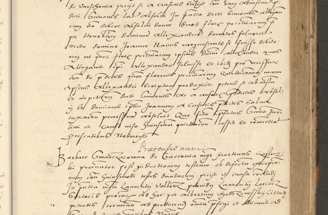 Zdjęcie nr 60 dla obiektu archiwalnego: Acta actorum causarum, sentenciarum et obligationum coram reverendo patre domino Paulo Crassowsky Varschoviensi et Omnium Sanctorum preposito, canonico vicarioque in spiritualibus ex commissione reverendissimi in Christo patris et domini domini Petri Dei gratia episcopi Cracoviensis ac officiali generali Cracoviensi ad annum Domini 1540, cuius indictio est 13, pontificatus sanctissimi in Christo patris et domini nostri domini Pauli divina providencia pape tercii anno sexto a die ac mense infrascriptis feliciter continuantur