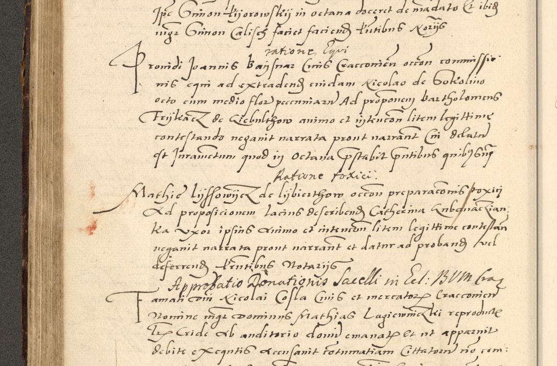 Zdjęcie nr 57 dla obiektu archiwalnego: Acta actorum causarum, sentenciarum et obligationum coram reverendo patre domino Paulo Crassowsky Varschoviensi et Omnium Sanctorum preposito, canonico vicarioque in spiritualibus ex commissione reverendissimi in Christo patris et domini domini Petri Dei gratia episcopi Cracoviensis ac officiali generali Cracoviensi ad annum Domini 1540, cuius indictio est 13, pontificatus sanctissimi in Christo patris et domini nostri domini Pauli divina providencia pape tercii anno sexto a die ac mense infrascriptis feliciter continuantur